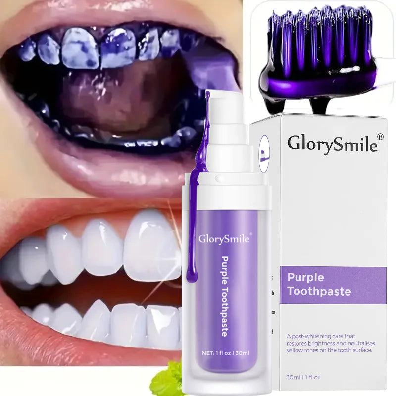 Glorysmile V34 Dentifrice Violet Blanchissant – Menthe Fraîche & Nettoyage Profond
 (6,432avis clients )