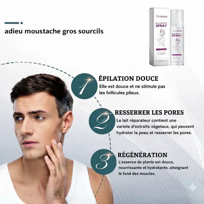 Spray Dépilatoire Instantané – Peau Lisse en Quelques Minutes